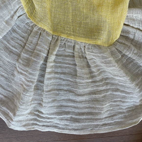 LISA MARIE FERNANDEZ LMF Laure belted linen-blend gauze midi dress - Picture 12 of 14